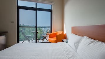 Habitación doble, balcón, vistas al mar | Wifi gratis y ropa de cama