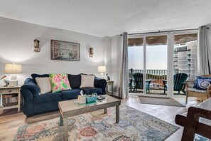 TV - Barefoot Bungalow - Ocean Front Beach Condo (North Topsail Beach)