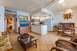 Living area - Kihei Beach, #507 1 Bedroom Condo by RedAwning (Kihei)