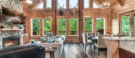 Fernseher, Kamin, Videospiele