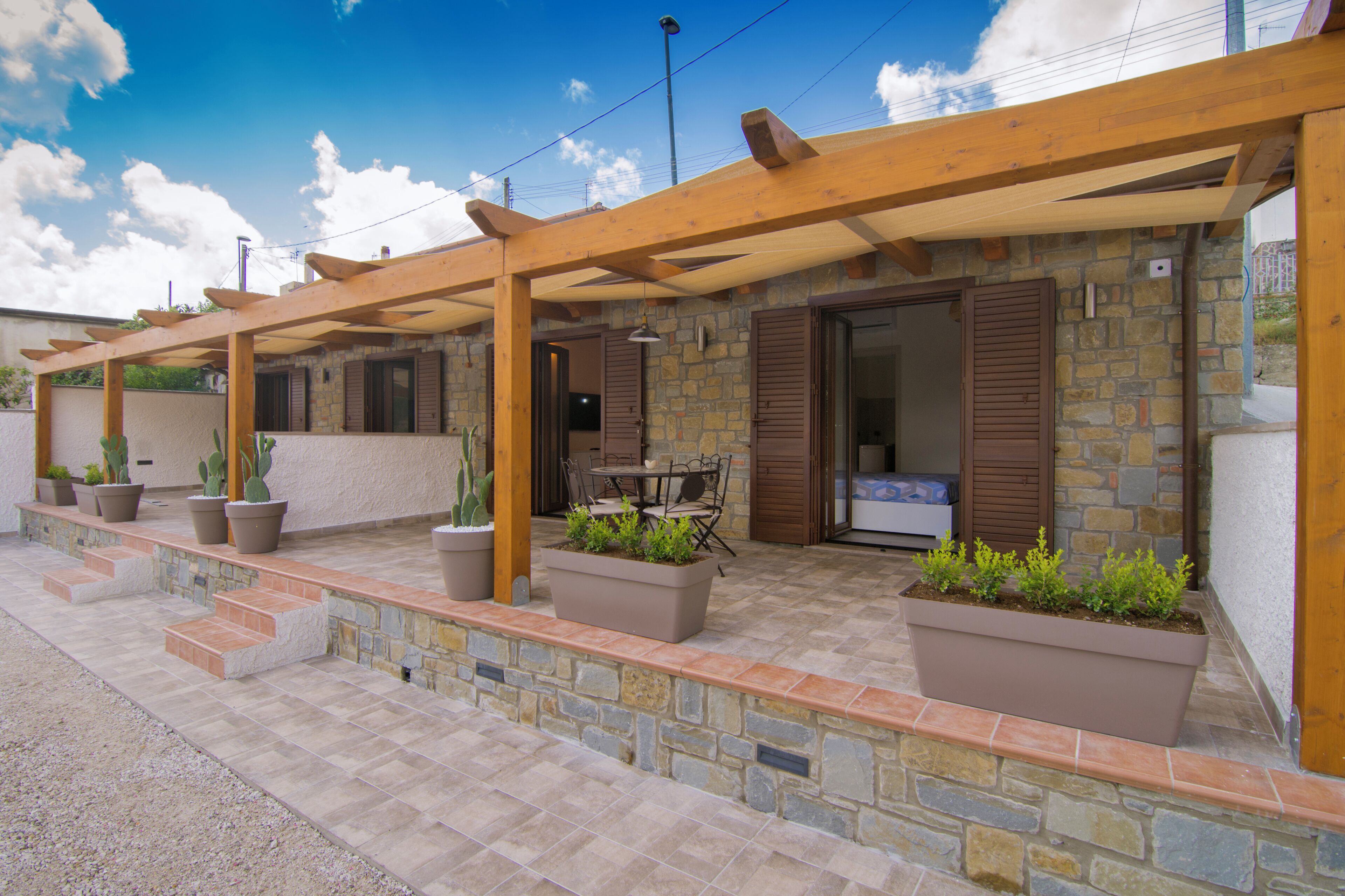 Appartamento, 1 camera da letto, patio, vista giardino | Ingresso della struttura