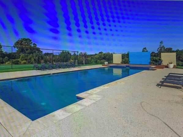 Indoor pool, outdoor pool