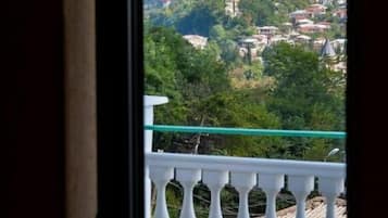 Romantic Double Room, Patio | Premium bedding, in-room safe, individually decorated, desk