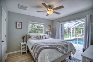 3 bedrooms, iron/ironing board, travel cot, WiFi