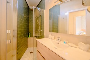 Shower, hair dryer