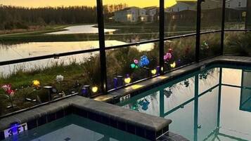 Indoor pool, a heated pool