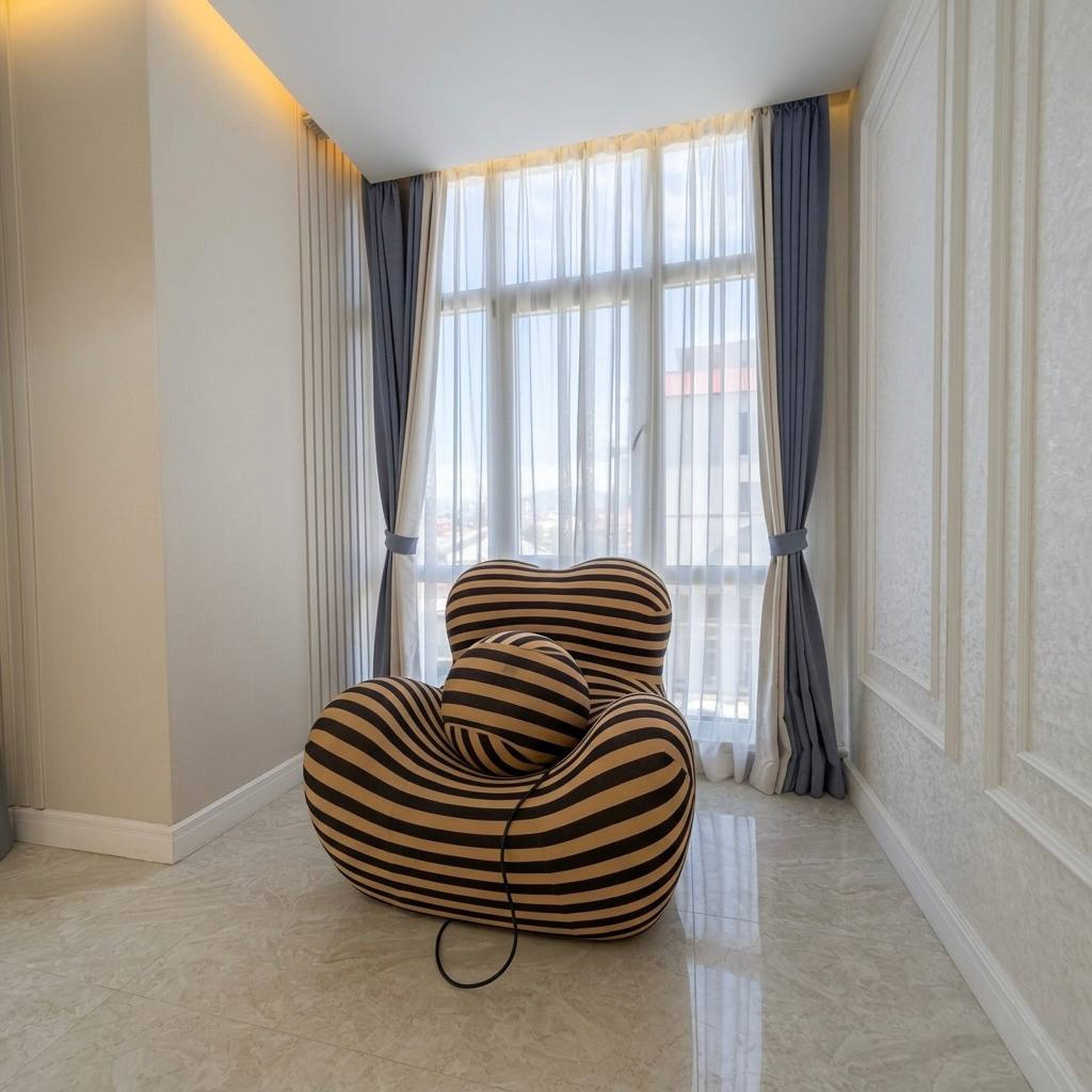 Apartamento luxo | Área de estar | Smart TV, filmes pagos