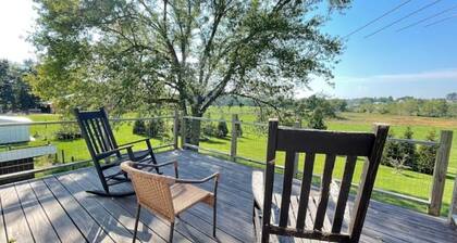 Farmhouse at the foot of the Blue Ridge Mountains