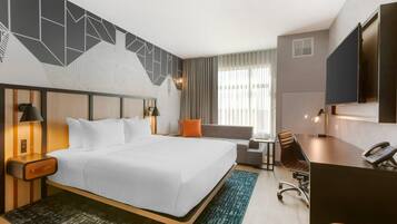 1 King Bed, Nonsmoking, Accessible | Premium bedding, desk, laptop workspace, blackout drapes