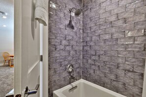 Hair dryer, towels
