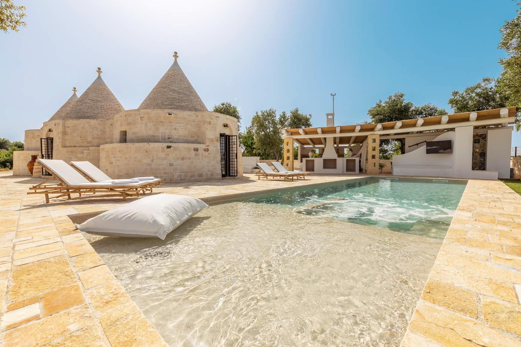 Una piscina riscaldata