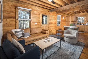 Standard House | 2 bedrooms, blackout drapes, iron/ironing board, bed sheets - Red Feather Cabins 270 (Boone)