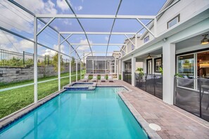 A heated pool - Fun 9Bd Pool Home-Themed Rooms and Gameroom-9048SH (Davenport)