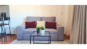 1 bedroom, blackout curtains, soundproofing, iron/ironing board