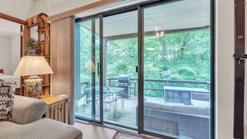 TV, fireplace, DVD player