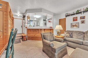 TV, fireplace, DVD player