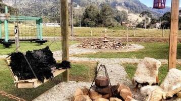 Área de estar no saguão