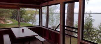 Twin Birch Resort - The Red Laker Cabin: Lakefront with Dock, Rowboat, and Kayak!