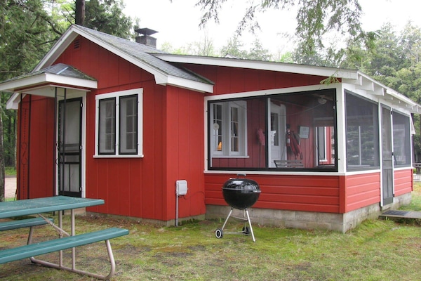 OVERALL: The Red Laker Cabin in summer