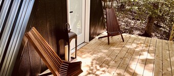 The EH Frame with Tree Pod in the woods!