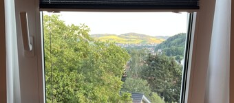 Modern maisonette apartment for 6 people with great views in the middle of nature