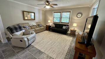 Smart TV, video games, DVD player, books