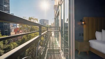 Superior appartement | Uitzicht vanaf balkon