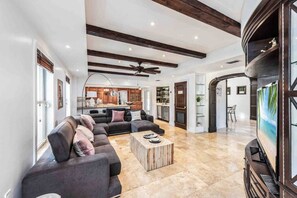 Fernseher, Kamin, Videospielkonsole