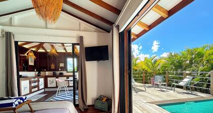 TI SURF LODGE bungalow indépendant, piscine privée pour 2 personnes, Le Diamant