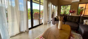 Modern villa with stunning jungle views