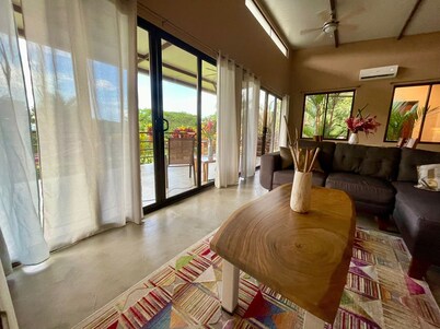 Modern villa with stunning jungle views