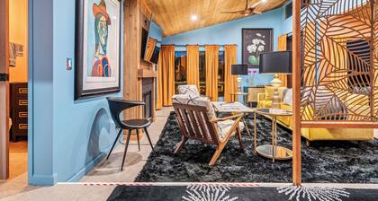 Celebrity owned, 1800 sq. feet, art filled beachfront property.