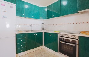 Fridge, oven, stovetop