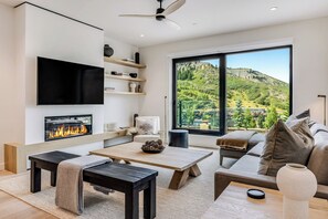 TV connectée, cheminée