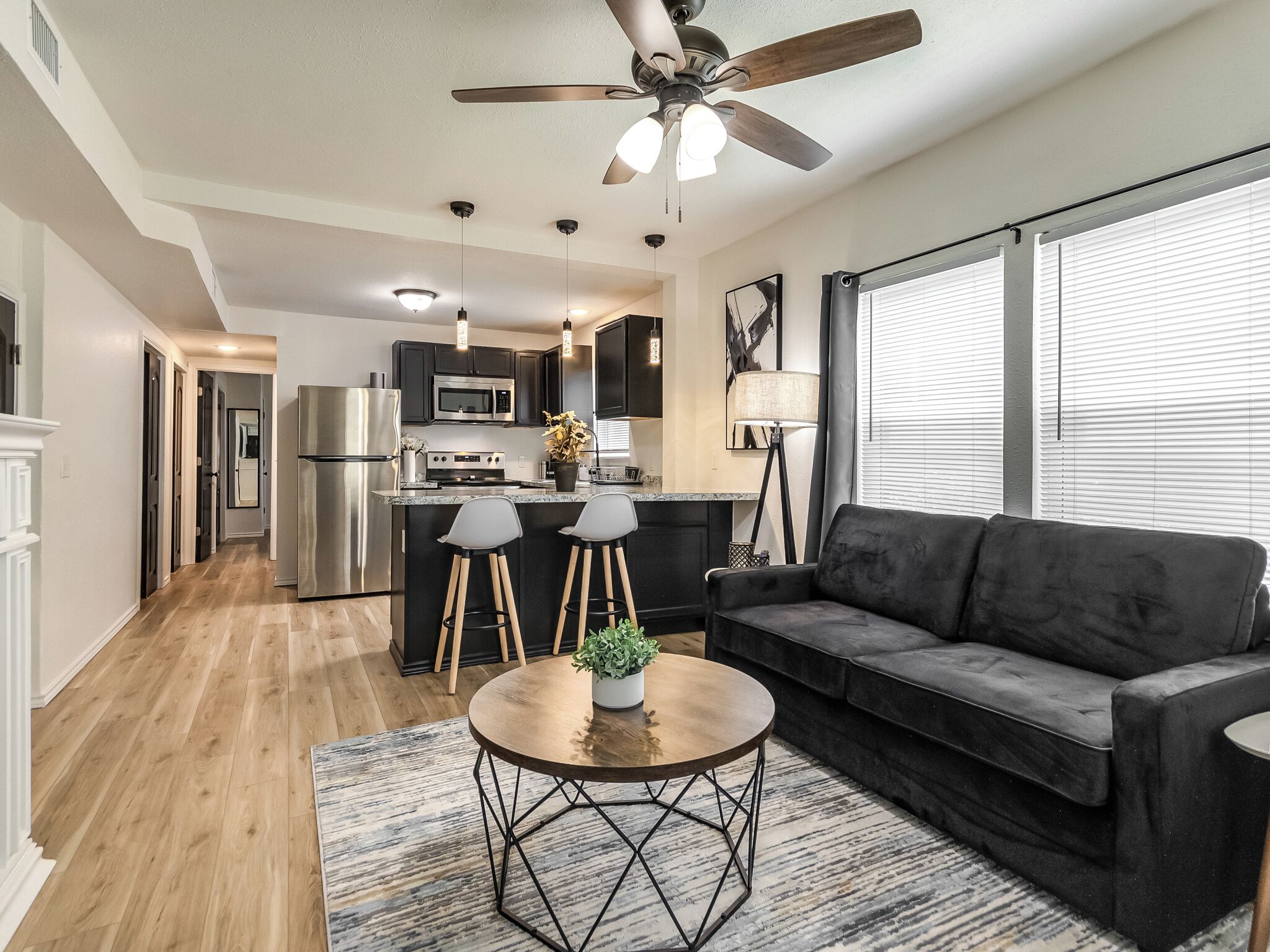 TV connectée, cheminée