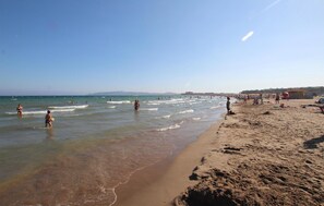 Vlak bij het strand