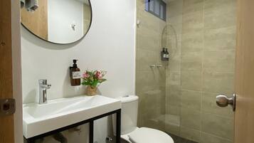 Standard Apartment, 1 Queen Bed with Sofa bed, Kitchen | Bathroom | Shower, rainfall showerhead, hair dryer, bathrobes