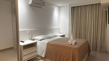 Apartamento | 1 dormitorio, escritorio, cortinas opacas y sistema de insonorización