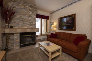 TV, books - Cozy Studio for 2 at Kendall 435 in Purgatory Village with Plaza View. (Durango)