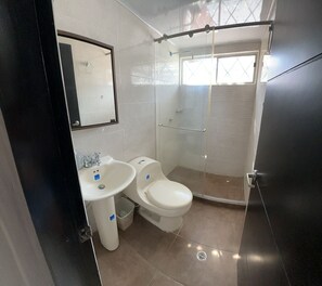 Shower, toilet paper