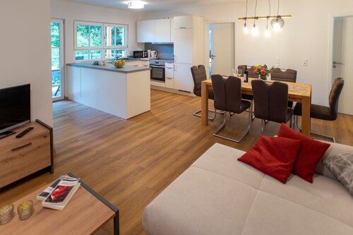 Apartment 'Ferienwohnung Holunder' with Mountain View, Shared Terrace and Wi-Fi