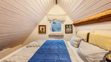 2 slaapkamers, een strijkplank/strijkijzer, gratis wifi, beddengoed