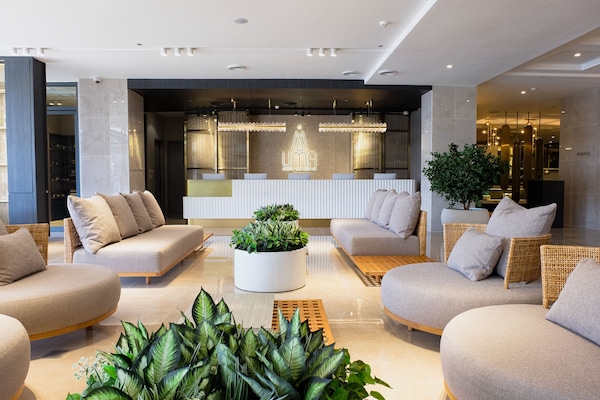 Área de estar no saguão