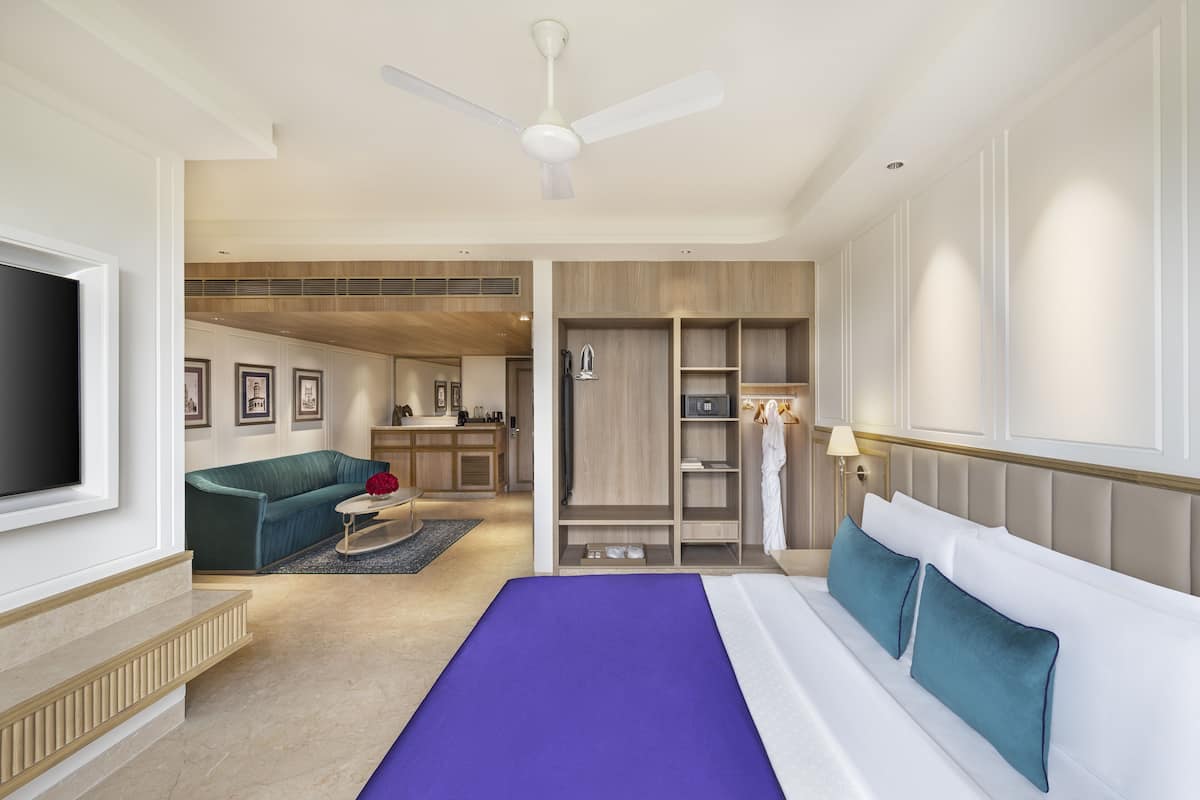 1 slaapkamer, luxe beddengoed, een minibar, een kluis op de kamer