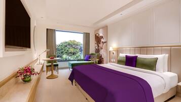 1 quarto, roupas de cama premium, frigobar, cofres nos quartos