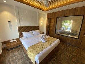Premium bedding, desk, bed sheets - DAN Resorts & Weddings (Dahanu)
