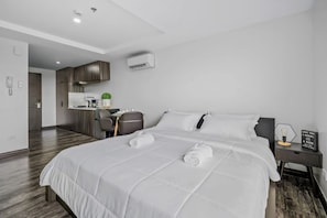 Estúdio | Wi-Fi de cortesia, roupa de cama