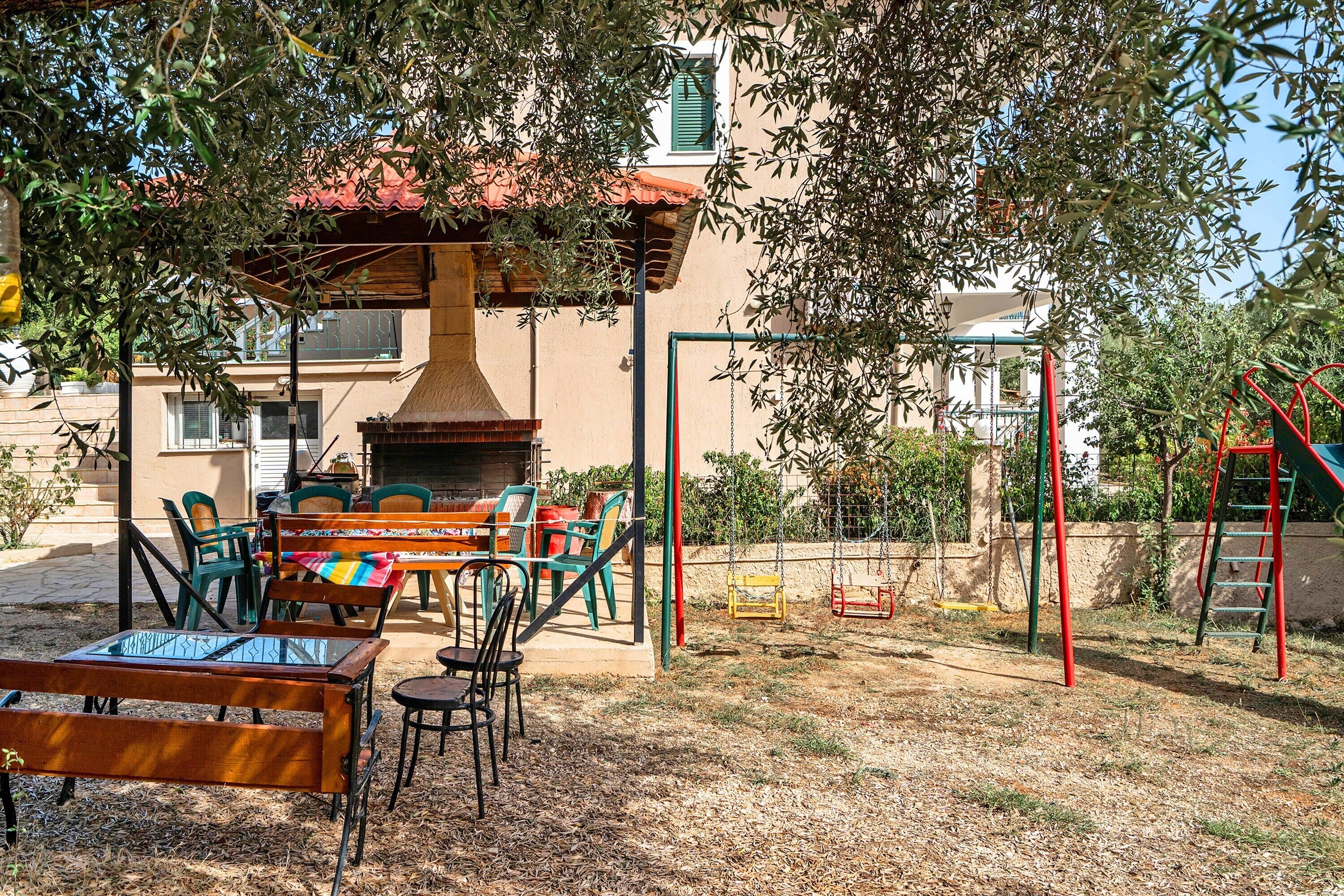 屋外ダイニングエリア