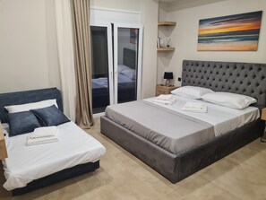 1 habitación, tabla de planchar con plancha, wifi y ropa de cama