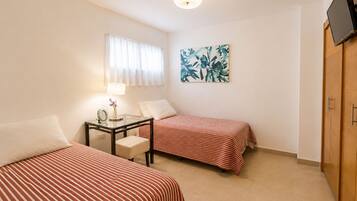 2 habitaciones, wifi gratis, ropa de cama y acceso para silla de ruedas